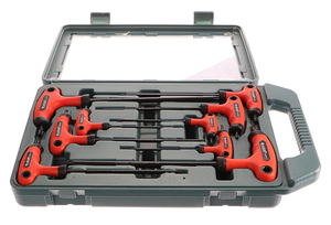 T-klíče TORX, sada 9ks, T 10-15-20x100mm, T 25-27-30-40x150mm, CrV EXTOL-PREMIUM