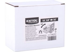 Držák magnetický, otočný, šroub 1/4"- vnitř. závit 1/4"- 5/8" EXTOL-PREMIUM