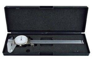 Měřítko posuvné kovové, 0-150mm x 0,02, s ciferníkem GEKO