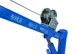 Hydraulický zdvihací jeřáb s navijákem s nosností 450kg - bez krabice GEKO