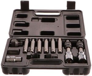 Sada bitů hex a hvězdy 1/2” pro alternátor, 13ks GEKO