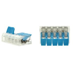 Sada kabelových svorek s páčkou 0,14-4mm2, 60ks GEKO