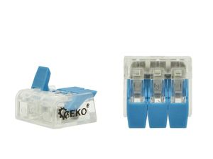 Sada kabelových svorek s páčkou 0,14-4mm2, 60ks GEKO