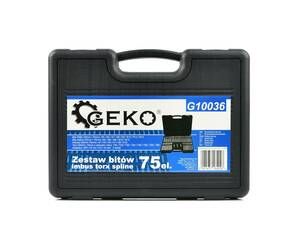 Sada bitů TORX, IMBUS, SPLINE, 75ks GEKO