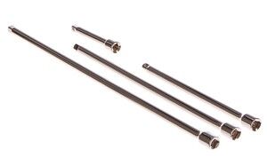 Sada prodlužovacích tyčí, pro hlavice 1/4", 4ks GEKO