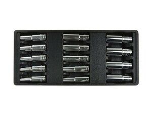 Vložka do zásuvky - sada dlouhé hlavice 1/2" 8-21mm CRV GEKO