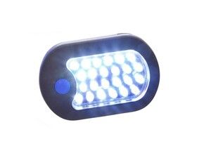 Montážní lampa 24 + 3 LED, háček GEKO