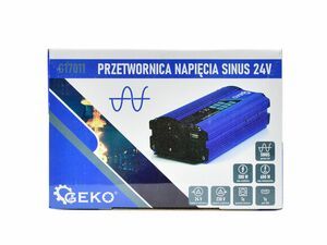 Sinusový měnič napětí 24V/230V 300/600W GEKO