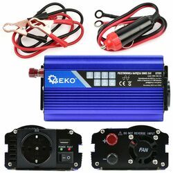 Sinusový měnič napětí 24V/230V 300/600W GEKO