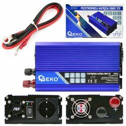 Sinusový měnič napětí 12V/230V 500/1000W GEKO