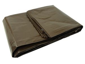 Plachta PP/PE nepromokavá extra silná, hnědá, 10x12m GEKO