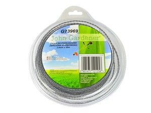 Struna do sekačky zesílená, 3,0mm, 50m, zvlněný profil, nylon GEKO