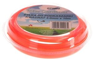 Struna do sekačky, 3,0mm, 10m, čtvercový profil, nylon GEKO