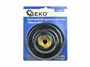 Gumový leštící kotouč se suchým zipem 100mm M14 GEKO