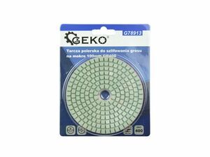 Leštící kotouč pro mokré broušení kameniny 100mm GR400 GEKO