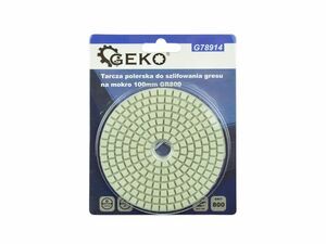 Leštící kotouč pro mokré broušení kameniny 100mm GR800 GEKO