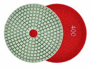 Leštící kotouč pro mokré broušení porcelánových dlaždic 125mm GR400 GEKO