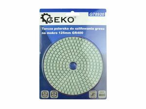 Leštící kotouč pro mokré broušení porcelánových dlaždic 125mm GR400 GEKO