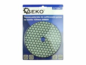 Leštící kotouč pro suché broušení porcelánové kameniny 125mm GR800 GEKO