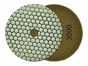 Leštící kotouč pro suché broušení porcelánové kameniny 125mm GR3000 GEKO