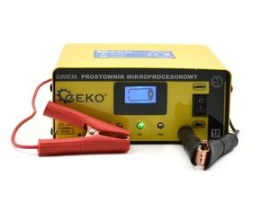 Mikroprocesorová nabíječka autobaterií LCD 6/12V 15A GEKO