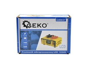 Mikroprocesorová nabíječka autobaterií LCD 12/24V GEKO