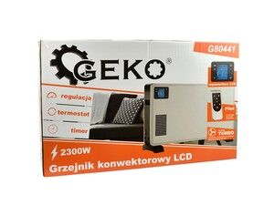 Konvektorový ohřívač LCD s dálkovým ovládáním GEKO