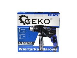 Příklepová vrtačka 13mm 810W GEKO X-Comfort