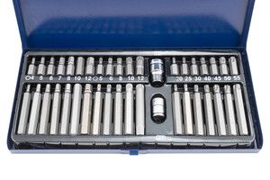 Bity Imbus, TORX a XZN, sada 40 kusů, adaptéry 1/2" a 3/8" - QUATROS QS51131