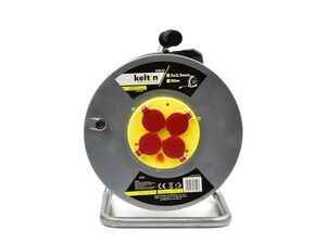 Elektrický prodlužovací kabel 3x2,5mm2, 50m s kovovým navijákem GEKO