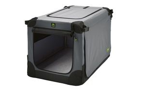 Maelson Soft Kennel Nylonová přepravka černo-šedá XS 52x33x33