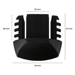 Plastová koncovka pro příčný nosník ROOF RACK IN / FIX, černá - náhradní díl SIXTOL