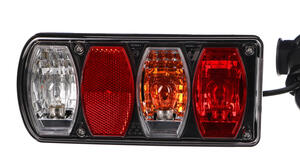 Sada světel s kabelem a 13pin zástrčkou pro nosič kol E-BIKE PREMIUM - náhradní díl SIXTOL