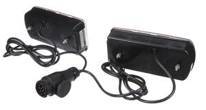 Sada světel s kabelem a 13pin zástrčkou pro nosič kol E-BIKE PREMIUM - náhradní díl SIXTOL