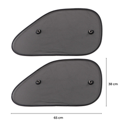 Sluneční clona s přísavkou na boční okno auta CAR SUNSHADE SET 9, 65 x 38 cm, 2ks SIXTOL