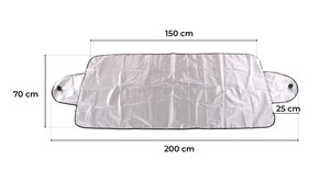 Clona proti námraze, sněhu a slunci CAR SNOW COVER 2, 200 x 70 cm SIXTOL