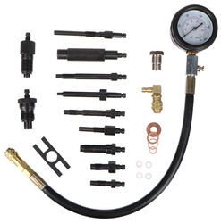 Sada pro testování komprese naftových motorů MECHANIC ENGINE TESTER 23, 0-70bar, 23ks SIXTOL