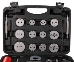 Stlačovák brzdových pístů MECHANIC BRAKE SET BLACK 35, sada 35ks SIXTOL