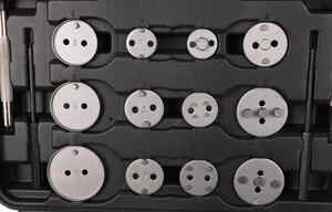 Stlačovák brzdových pístů MECHANIC BRAKE SET BLACK 35, sada 35ks SIXTOL