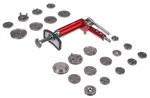 Pneumatický stlačovák brzdových pístů MECHANIC BRAKE SET PNEU 23, sada 23ks SIXTOL