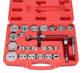 Pneumatický stlačovák brzdových pístů MECHANIC BRAKE SET PNEU 23, sada 23ks SIXTOL