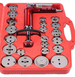 Pneumatický stlačovák brzdových pístů MECHANIC BRAKE SET PNEU 23, sada 23ks SIXTOL
