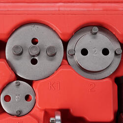 Pneumatický stlačovák brzdových pístů MECHANIC BRAKE SET PNEU 23, sada 23ks SIXTOL
