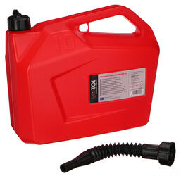 Kanystr plastový MECHANIC FUEL CANISTER RED 10L, červený SIXTOL