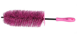 Kartáč na čištění ráfků kol auta CAR DETAILING TIRE BRUSH PINK SIXTOL