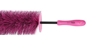 Kartáč na čištění ráfků kol auta CAR DETAILING TIRE BRUSH PINK SIXTOL