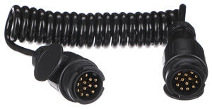 Propojovací spirálový kabel zástrčky tažného zařízení TRAILER CABLE 4, 13-13pin, 3m SIXTOL