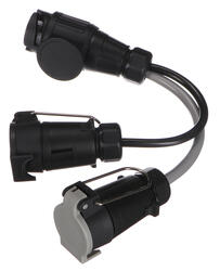 Kabelová redukce zástrčky tažného zařízení TRAILER CABLE 6, ze 13pin na 7pin N+S, 35cm SIXTOL