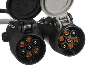 Kabelová redukce zástrčky tažného zařízení TRAILER CABLE 6, ze 13pin na 7pin N+S, 35cm SIXTOL