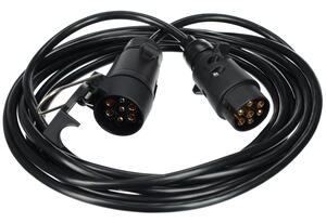 Prodlužovací 7pin kabel - závěsná zásuvka+zástrčka TRAILER CABLE 7, 12V, 5m SIXTOL